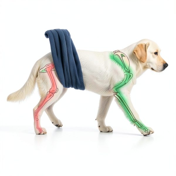 Dog Wheelchair Back Legs Pet Mobility Aid Support-1