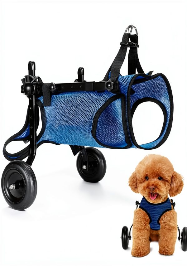 BECROWM Pet Wheelchair Blue-2 Aluminum Dog Mobility Aid-0