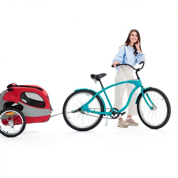Sepnine Dog Bike Trailer Safety Foldable Pet Carrier-7