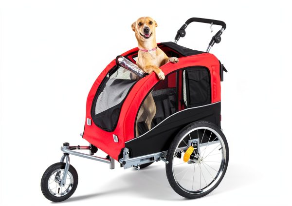 Best Choice Products Pet Stroller Bike Trailer Steel Frame-0