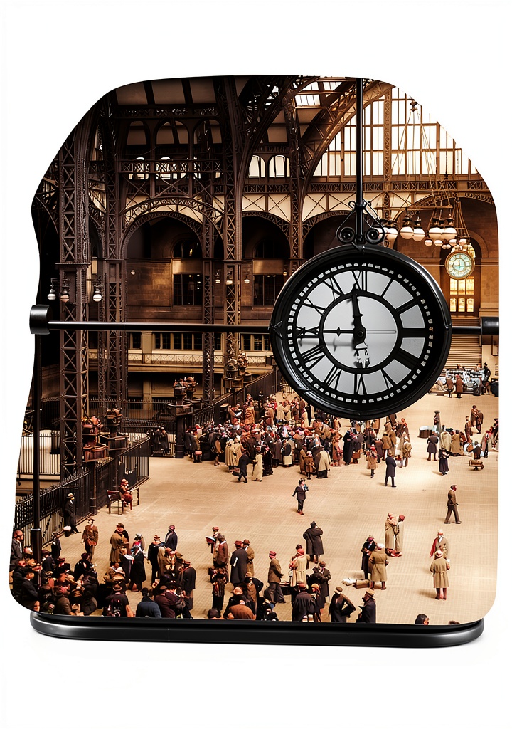 'Kindle eBook cover showing railroad and architecture themes'