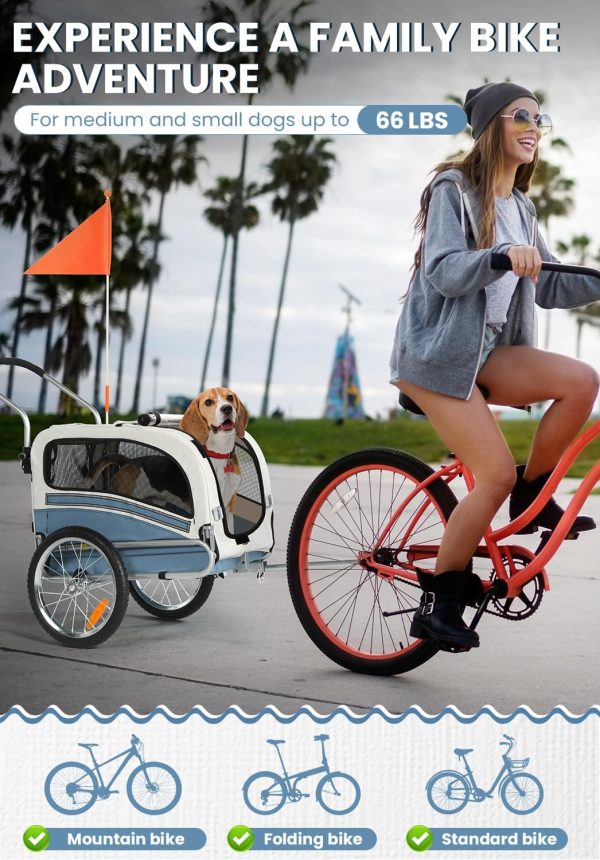 OSKAR BEBEHUT Dog Bicycle Trailer Safety Belt Weatherproof-1