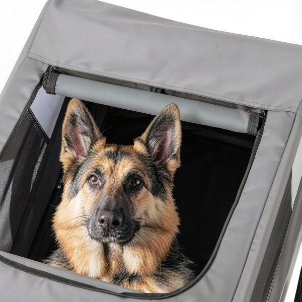 Veelar Dog Bike Trailer Steel Frame Large Pet Carrier-4
