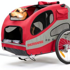Sepnine Dog Bike Trailer Safety Foldable Pet Carrier-0