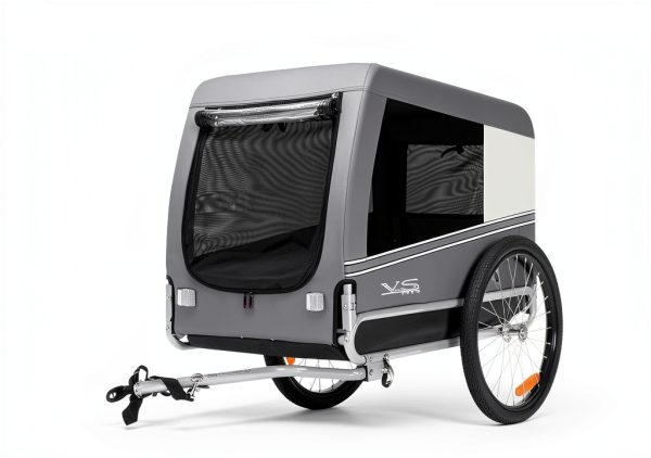 Veelar Dog Bike Trailer Steel Frame Large Pet Carrier-1