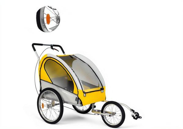 LUCKYERMORE Dog Bicycle Trailer Weatherproof Multicolor Pet-2