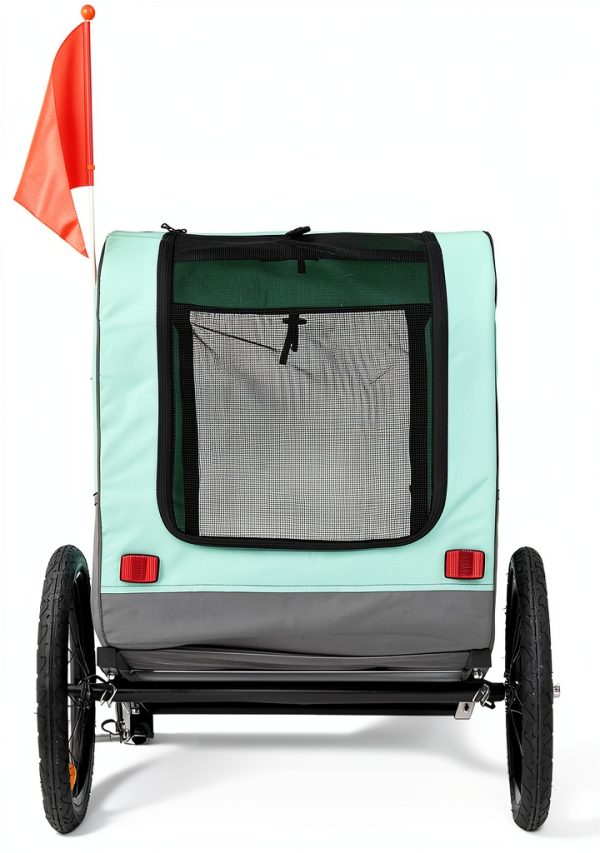ANOUR Dog Bicycle Trailer Mint Waterproof Pet Carrier-7
