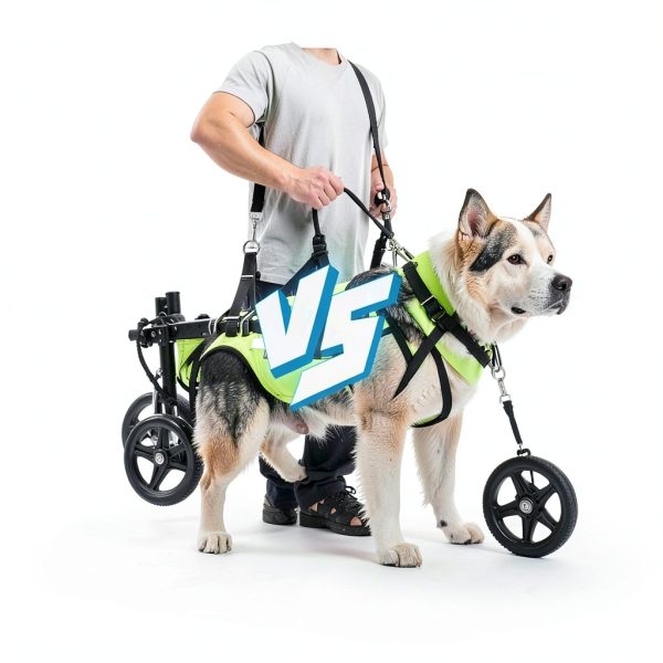 Acesolid Adjustable Dog Wheelchair for Back Legs Mobility-8