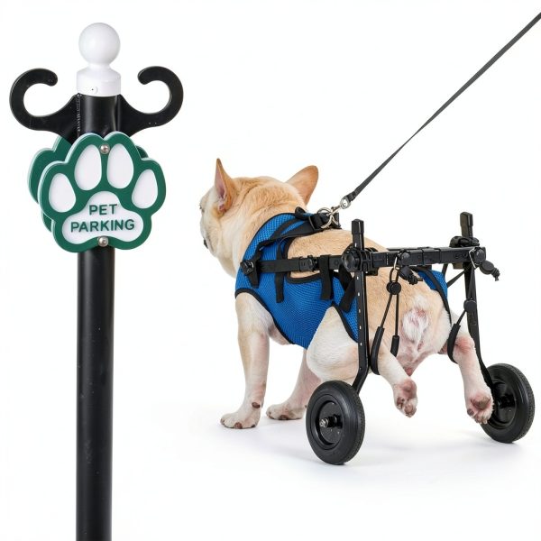 BECROWM Pet Wheelchair Blue-2 Aluminum Dog Mobility Aid-6
