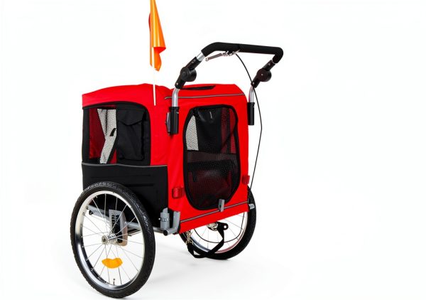 Best Choice Products Pet Stroller Bike Trailer Steel Frame-4