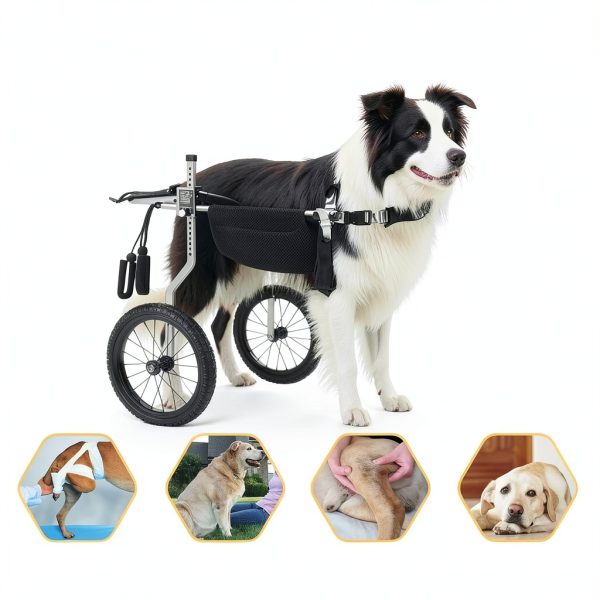 Virbraroo Dog Wheelchair Adjustable Lightweight Mobility Aid-1