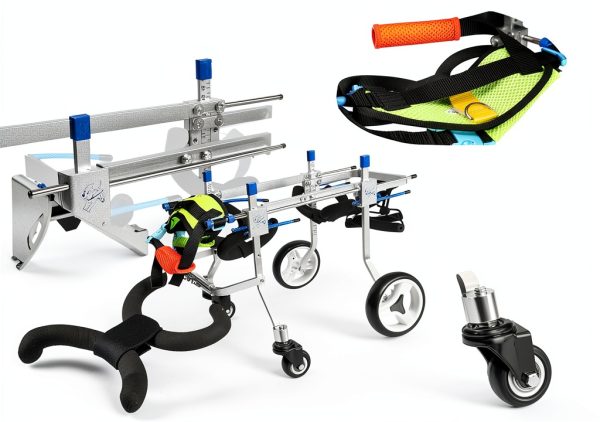 LetPetRun Dog Wheelchair Adjustable Four-Wheeled Mobility-4