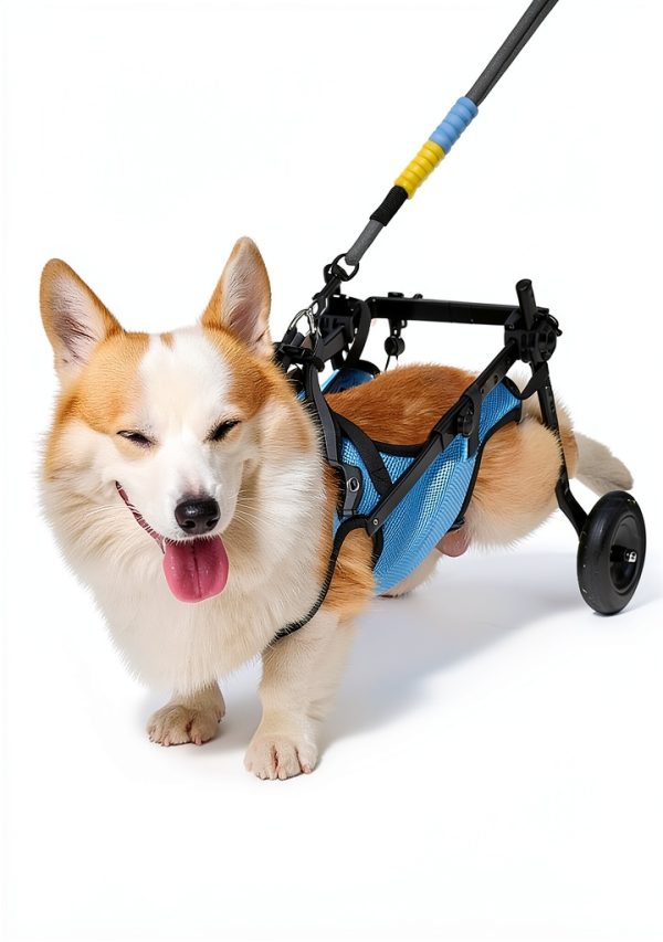 PIBEIBUK Dog Wheelchair Lightweight Adjustable Pet Mobility-6