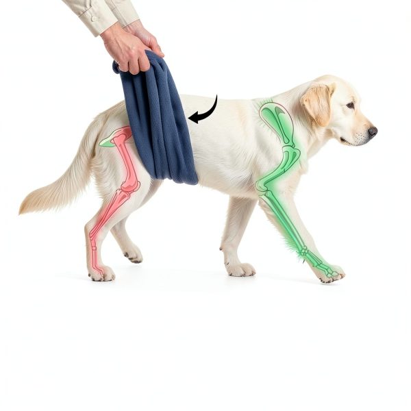 Lokshun Dog Wheelchair Back Legs Aluminum Adjustable X-Large-1