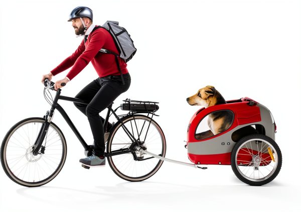 Sepnine Dog Bike Trailer Safety Foldable Pet Carrier-6