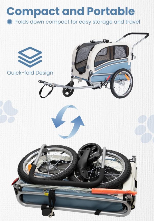 OSKAR BEBEHUT Dog Bicycle Trailer Safety Belt Weatherproof-4