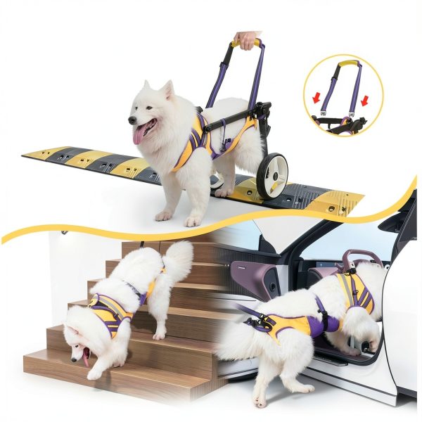 Lokshun Dog Wheelchair Back Legs Aluminum Adjustable X-Large-5