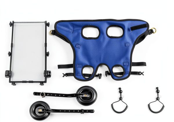 BECROWM Pet Wheelchair Blue-2 Aluminum Dog Mobility Aid-3