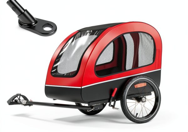 Sepnine Dog Bike Trailer Safety Foldable Pet Carrier-4
