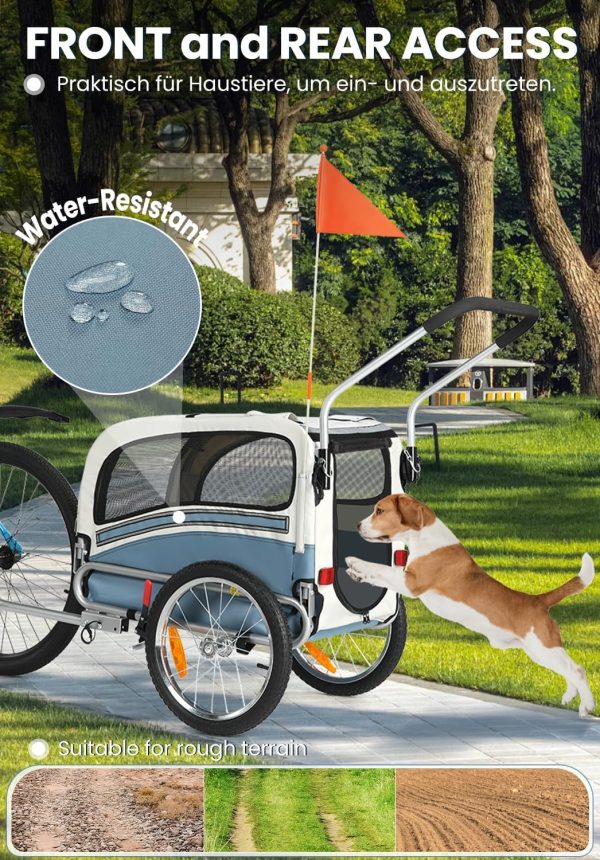 OSKAR BEBEHUT Dog Bicycle Trailer Safety Belt Weatherproof-6