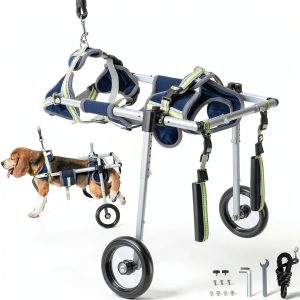 VEVOR Dog Wheelchair Aluminum Adjustable Small-0