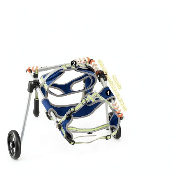 VEVOR Dog Wheelchair Aluminum Adjustable Small-3