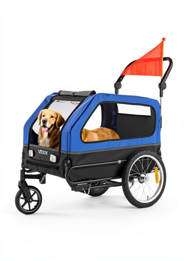 VEVOR Dog Bike Trailer Alloy Steel Design-5