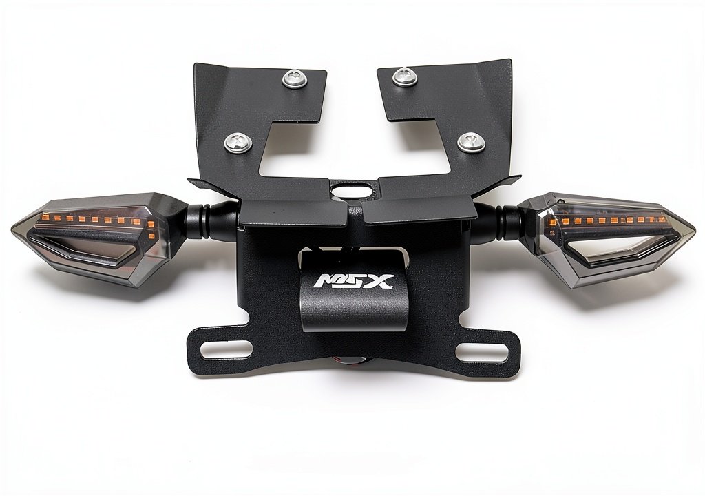GYUKSIA license plate holder installed on a motorcycle rear view