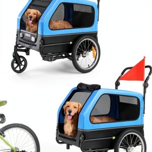 VEVOR Dog Bike Trailer Alloy Steel Design-0