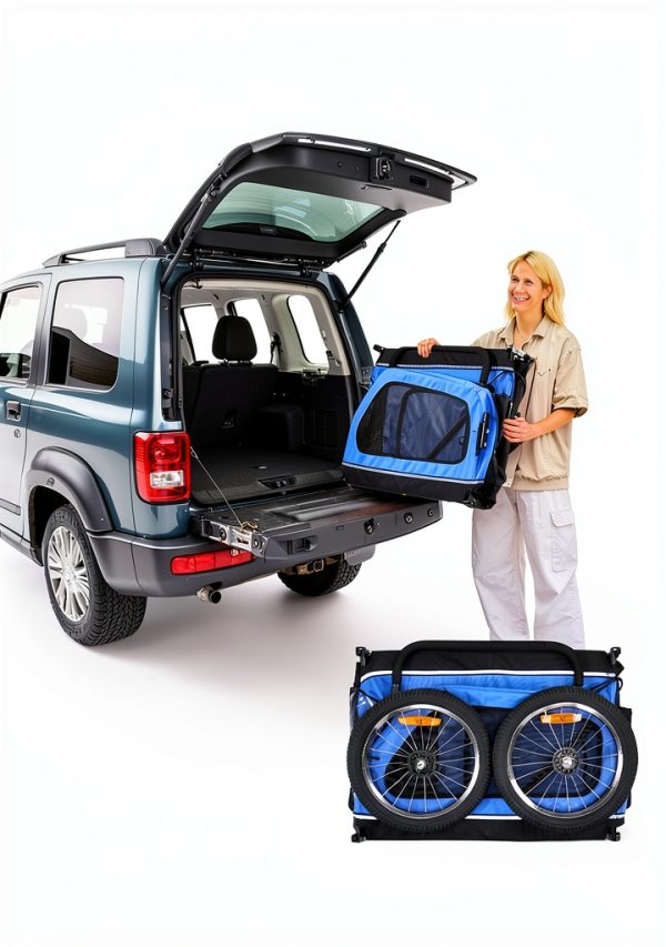 VEVOR Dog Bike Trailer Alloy Steel Design-7