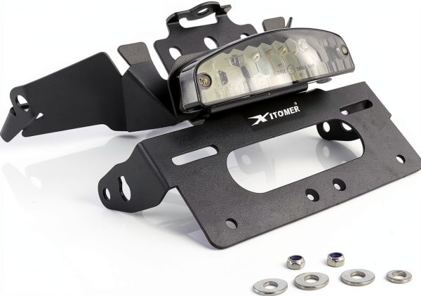 Xitomer License Plate Bracket Black Powder Coated Steel FE003235SM-PP-7