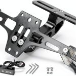 Fender Eliminator MDPROMCP Aluminum License Plate Black Rear Fit-0