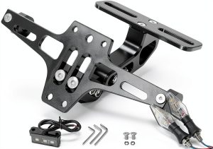 Fender Eliminator MDPROMCP Aluminum License Plate Black Rear Fit-0