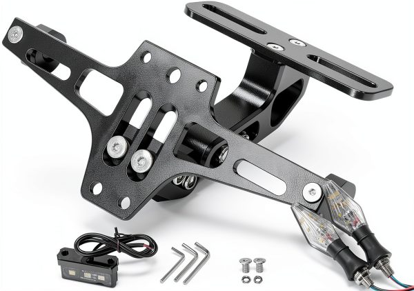 Fender Eliminator MDPROMCP Aluminum License Plate Black Rear Fit-0
