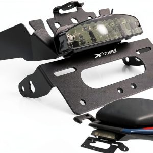Xitomer License Plate Bracket Black Powder Coated Steel FE003235SM-PP-0
