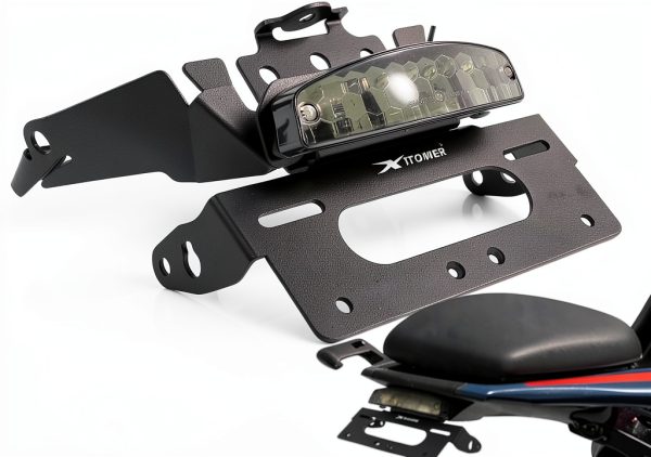 Xitomer License Plate Bracket Black Powder Coated Steel FE003235SM-PP-0