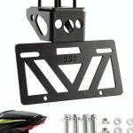 INKUDRI Fender Eliminator for Ninja ZX6R 636 Black Aluminum Rear Tail-0