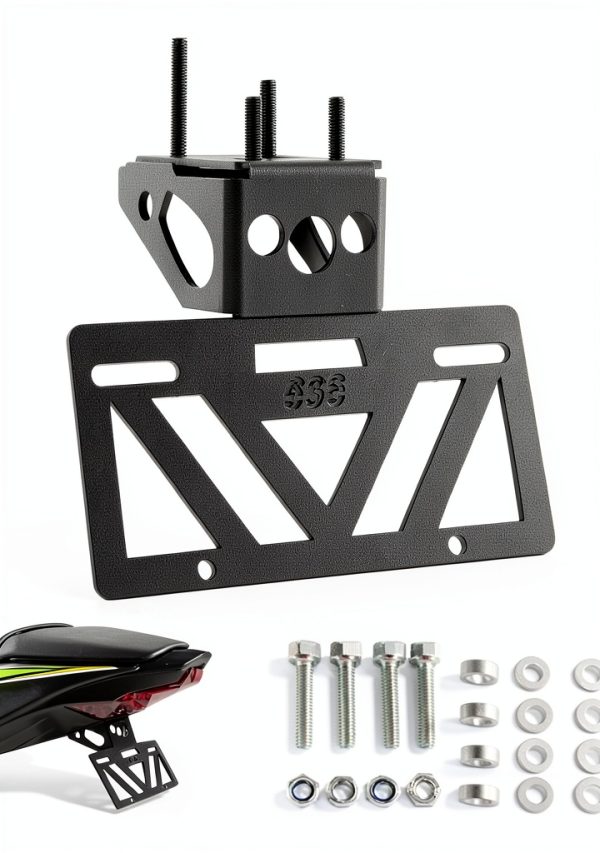 INKUDRI Fender Eliminator for Ninja ZX6R 636 Black Aluminum Rear Tail-0