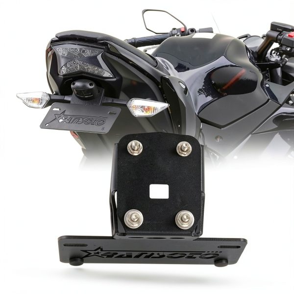 Kawasaki Z650 Fender Eliminator RANSOTO Black Aluminum-4