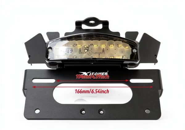Xitomer License Plate Bracket Black Powder Coated Steel FE003235SM-PP-5
