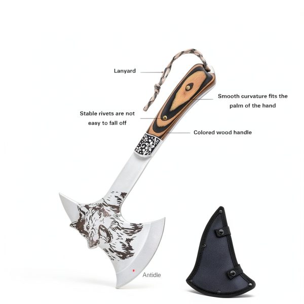Multi-Functional Outdoor Axe - Garden Hatchet for Camping, Survival, and Tree Cutting - Portable Durable Design for Outdoor Enthusiasts-2