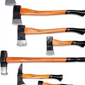 1844 Helko Werk Germany Förster 7 Piece Set - 1 x Hatchet - 1 x Light - 1 x Medium - 1 x Heavy Felling Axes - 1 x Fireman's Hatchet - 1 x Sappi - 1 x Splitting Maul (Förster Axe Set)-0