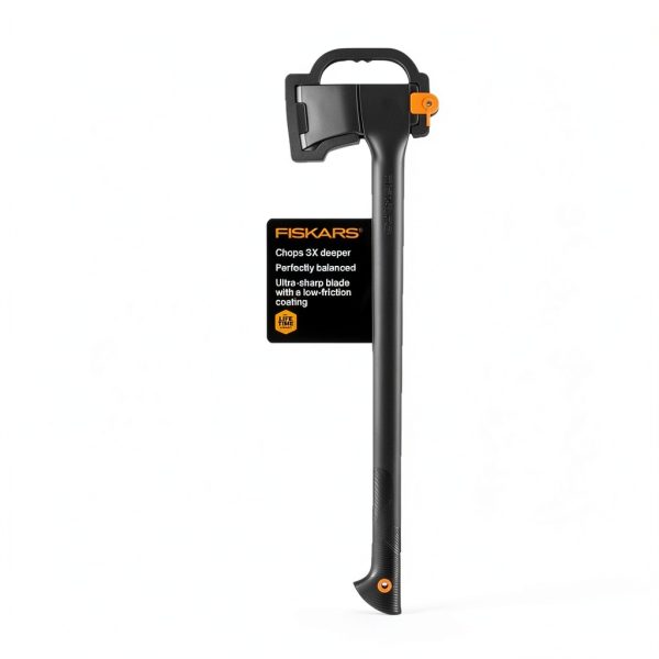 Fiskars 28" Chopping Axe - Ultra Sharp Forged Steel Blade - Black-0