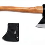 Camping Axe Gbivbe 15inch Outdoor Hatchet with Sheath Black-0