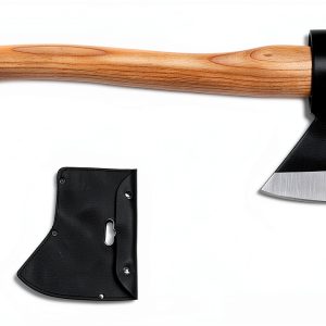 Camping Axe Gbivbe 15inch Outdoor Hatchet with Sheath Black-0
