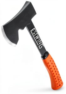 Camper's Axe Estwing 14" Hatchet with Tent Stake Puller Orange Grip-0