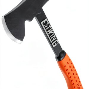 Camper's Axe Estwing 14" Hatchet with Tent Stake Puller Orange Grip-0