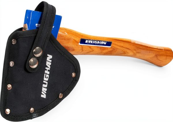 Hand Camp Axe Vaughan VN33224 with Sheath Hickory Handle-0